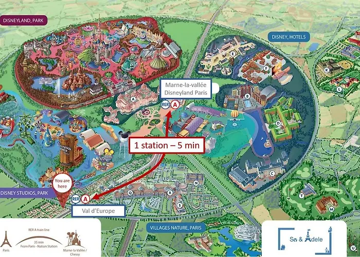 Apartment Virtuose - Disneyland Paris 5Min - Train Station 250M